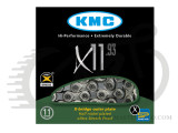 Цепь KMC X11, 116 звеньев, 11 звезд  silver/grey, замок